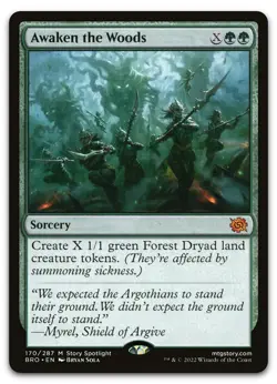 Awaken the Woods #170 (NM) Brothers' War BRO Magic MTG - Image 1