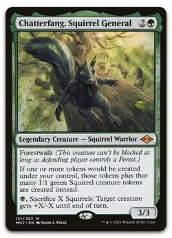 Chatterfang, Squirrel General #151 (NM) Modern Horizons 2 MH2 Magic MTG - Image 1