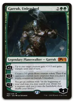 Garruk, Unleashed #183 (NM) Core Set 2021 PPM21 Magic MTG - Image 1
