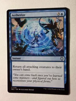 Aetherize 0161 Near Mint BLC Commander: Bloomburrow MTG Magic - Image 1