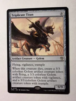 Triplicate Titan 143 R Normal DRC MTG NM - Image 1
