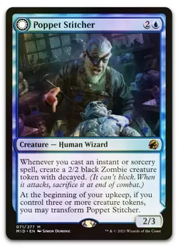 Poppet Stitcher #71 (Foil) (NM) Midnight Hunt MID Magic MTG - Image 1