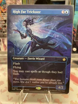 High Fae Trickster (Borderless) #0307 Foundations Regular NM - Image 1