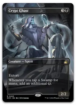 Crypt Ghast (Anime Borderless) #423 (NM) Ravnica Remastered RVR Magic MTG - Image 1