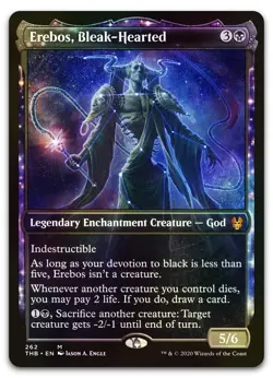 Erebos, Bleak-Hearted (Showcase) #262 (Foil) NM Theros Beyond Death Magic MTG - Image 1