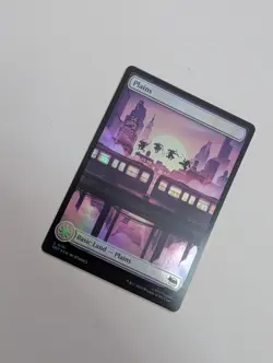 MTG - Plains 0191 (Foil) - Teenage Mutant Ninja Turtles NM/M Condition - Image 2
