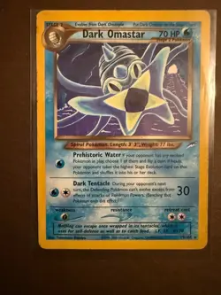 Dark Omastar - 19/105 - Pokemon Neo Destiny Unlimited Rare Card WOTC HP - Image 1