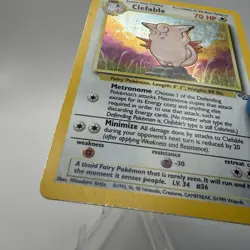 Pokemon TCG Clefable Jungle 1/64 Holo Unlimited Holo Rare - Image 5