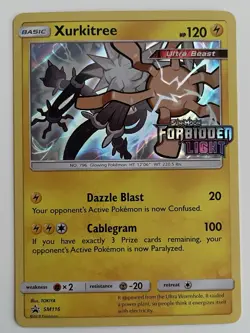 Xurkitree SM116 Pokemon TCG Sun & Moon Forbidden Light Prerelease Promo LP - Image 1