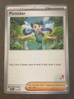 Picnicker SVP114 Pokemon Battle Academy 2024 Armarouge Stamp 47 Black Star PROMO - Image 1