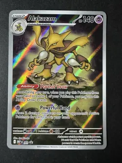 Pokemon TCG Alakazam MEP 009 Mega Evolution Black Star Promo - Image 1