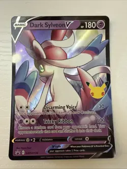 Pokemon TCG Dark Sylveon V SWSH134 Full Art Black Star Promo Rare Holo NM - Image 1