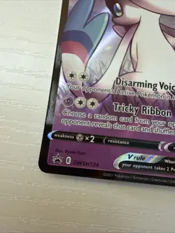 Pokemon TCG Dark Sylveon V SWSH134 Full Art Black Star Promo Rare Holo NM - Image 5