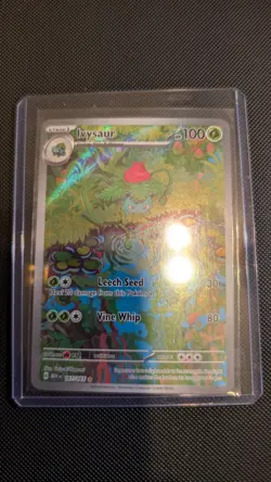 Pokemon TCG Ivysaur 167/165 Scarlet & Violet 151 Illustration Rare Near Mint - Image 1