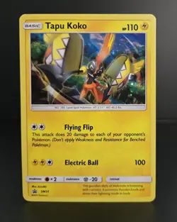 Pokemon TCG - TAPU KOKO - SM31 - COSMOS HOLO - SWIRL - SUN & MOON PROMO 2017 -LP - Image 1