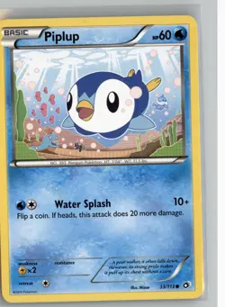 PIPLUP 33/113 C LEGENDARY TREASURES POKEMON NM - Image 1