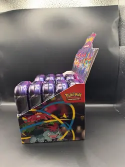 Pokemon Mega Heroes Mini Tin Display (9 Tins) Factory Sealed Tins - Image 3