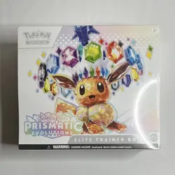 Pokemon Scarlet & Violet Prismatic Evolutions Elite Trainer Box Eevee Booster - Image 1