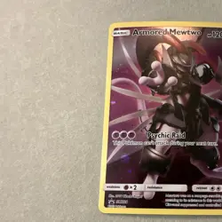 Pokemon Armored Mewtwo Promo Holo SM228 SM 120 HP Psychic Raid Basic - Image 4