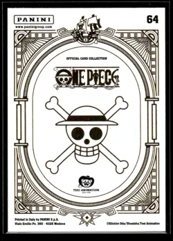 Panini One Piece Treasure Box Red-Haired Pirates Jolly Roger #64 NM - Image 2