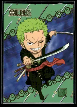 Panini One Piece Treasure Box Roronoa Zoro Chibi #32 NM - Image 1