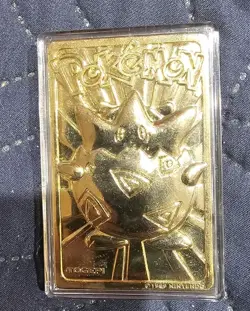 Pokemon Togepi 1999 23K Gold Plated Trading Card Original Packaging Red - Image 4