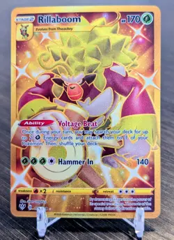 Rillaboom - 197/189 - Pokemon Darkness Ablaze Sword & Shield Hyper Rare Card HP - Image 1