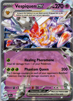 Vespiquen ex - 096/197 - Pokemon TCG Obsidian Flames Ultra Rare Card NM - Image 1