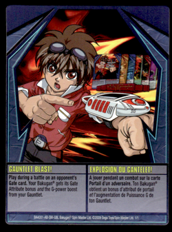 Bakugan Card - Gauntlet Blast! - Ability - Gundalian Invaders - Image 1