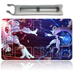 NEW Pokemon Playmat with Card Zones Free Bag Rubber Playmat Compatible Pokemon - Image 1
