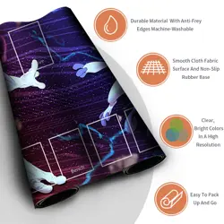 NEW Pokemon Playmat with Card Zones Free Bag Rubber Playmat Compatible Pokemon - Image 3