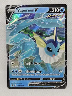 Vaporeon V SWSH150 SWSH: Sword & Shield Promo Cards Holo - Image 1