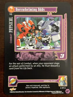 Overwhelming Odds Ultra Rare LIMITED PROMO Dragon Ball Z GT CCG DBZ Score Card - Image 1