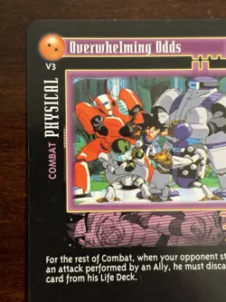 Overwhelming Odds Ultra Rare LIMITED PROMO Dragon Ball Z GT CCG DBZ Score Card - Image 5