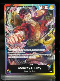 Monkey.D.Luffy Promo (Multi Color Leader) One Piece card Red back - Image 1