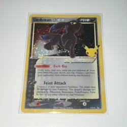 Pokemon Umbreon Star Celebrations Classic Collection 17/17 Holo Rare 2007 Card - Image 1