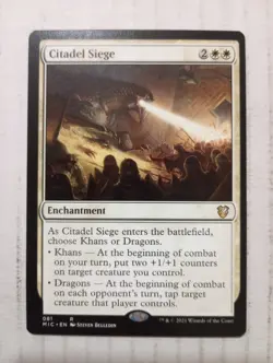 Citadel Siege 81 R Midnight Hunt Commander MTG Magic The Gathering MIC - Image 1