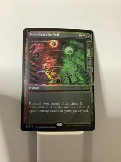 MTG DSK: Peer Past the Veil (Instant) Showcase Rare Foil 325 Duskmourn - Image 1