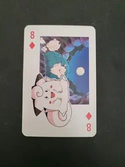 LP Pokemon Pocket Monsters Clefairy Eight (8) Of Diamonds Poker Playing Card - Image 1