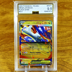 Pokemon Mega Evolutions Black Star Promo Mega Latias EX 011 AGS Mint+ 9.5 2025 - Image 1