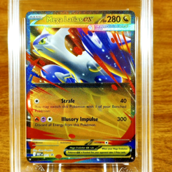 Pokemon Mega Evolutions Black Star Promo Mega Latias EX 011 AGS Mint+ 9.5 2025 - Image 2