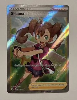 Shauna 263/264 Fusion Strike NM Full Art Ultra Rare Pokemon Card - Image 1