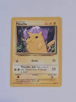 Pokemon Pikachu 58/102 Base Set - Image 1
