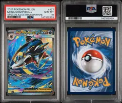 Pokemon 2025 Mega Sharpedo EX 127/094 Phantasmal Flames Illustration Rare Holo … - Image 3