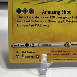 2020 Pokemon TCG Vivid Voltage Raikou Amazing Rare 050/185 NM One Owner - Image 2
