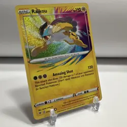 2020 Pokemon TCG Vivid Voltage Raikou Amazing Rare 050/185 NM One Owner - Image 3