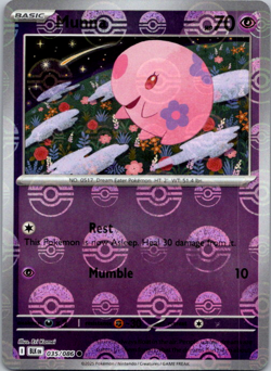 Munna 035/086 Poke Ball Pattern Reverse Holo Black Bolt Pokemon - Image 1