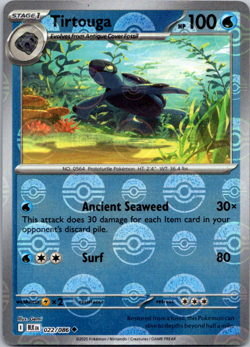 Tirtouga (Poke Ball Pattern) Uncommon SV: Black Bolt 022/086 Pokemon TCG - Image 1
