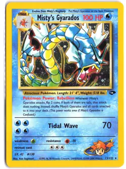 Misty's Gyarados 13/132 Holo Rare Gym Challenge Pokemon - Image 1