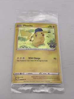2022 Sword & Shield - Pokemon GO - SEALED Pokemon Pikachu Promo #28/78 NM Holo - Image 1